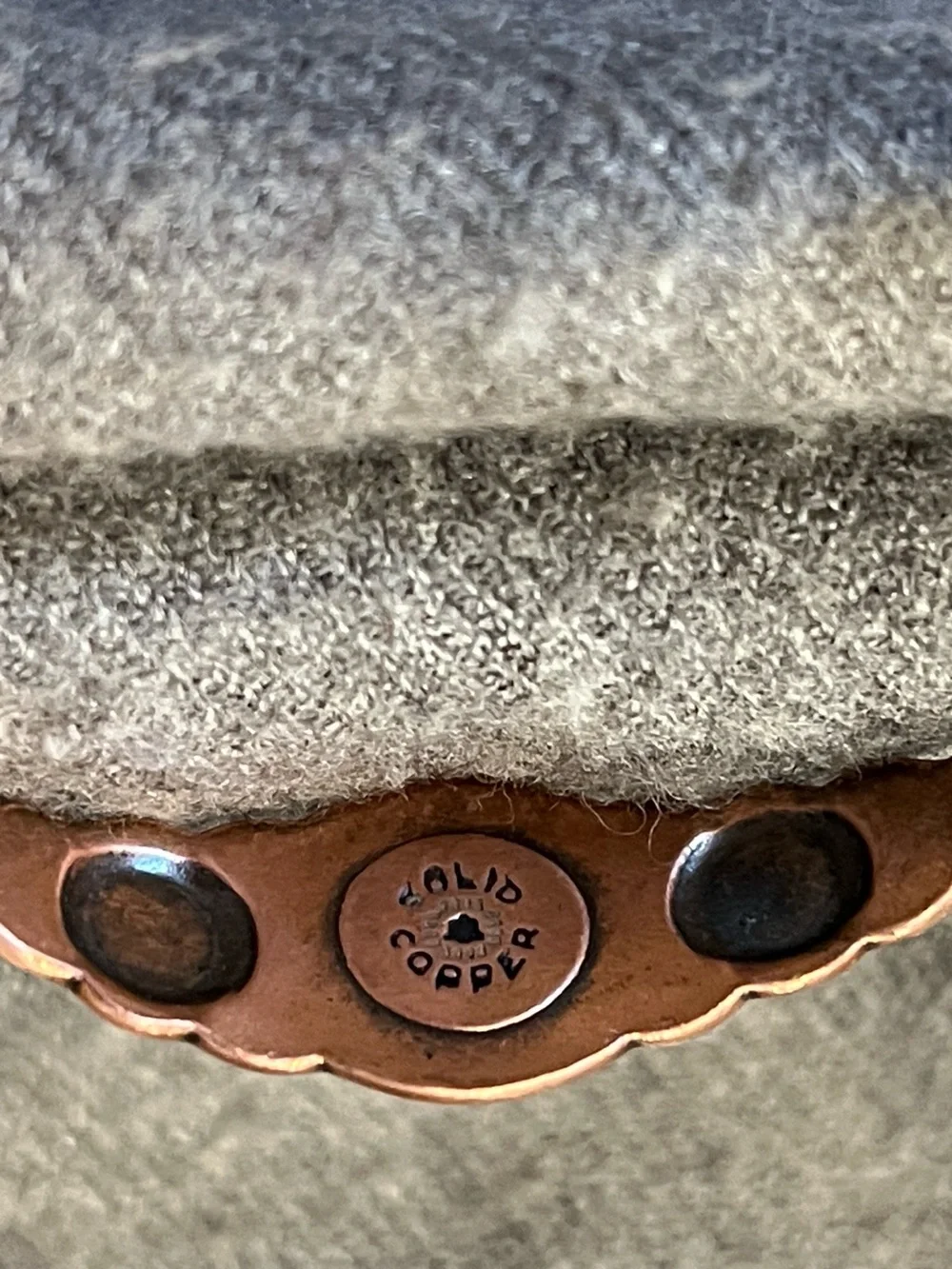 Child’s Vtg Copper Bracelet w/Turquoise Accent